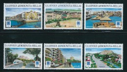 (B250-2) Greece 2004 Olympic Games Athens - Views Of Olympic Cities Set MNH - Nuevos