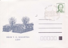 J0858 - Czechoslovakia (1992) Postal Stationery / President V. Havel: Lany - Grave T. G. Masaryk (600 Years Of Village) - Omslagen