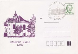 J0859 - Czechoslovakia (1992) Postal Stationery / President V. Havel: Lany - Castle Chapel (600 Years Of Village) - Covers