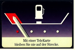 Telefonkarte  -  Mit Einer TeleKarte Bleiben Sie Nie Auf Der Strecke  -  12 DM   1995 - O-Series : Series Clientes Excluidos Servicio De Colección