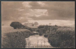 0331 Alte  Ansichtskarte Gütersloher Heide Güterloh - Abendstimmung An Der Ems - N. Gel. - Trigges - Gütersloh