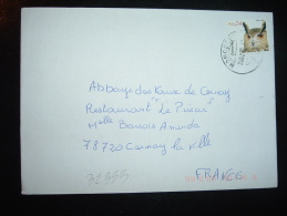 LETTRE POUR LA FRANCE TP BUFO REAL 0,54E OBL.20.09.08 MONCORVO - Cartas & Documentos