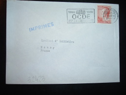 LETTRE TP 12F OBL.MEC. 11.12.80 LUXEMBOURG 1 + 1960 1980 OCDE 20e ANNIVERSAIRE - EU-Organe