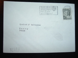 LETTRE TP 10F OBL.MEC. 16.6.77 LUXEMBOURG 1 + KEN DRECK AN D'WASSER! + TETE DE MORT - Polucion