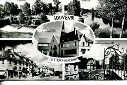 N°6519A -cpsm Souvenir De Thury Harcourt - Multivues Dont Poste- - Thury Harcourt