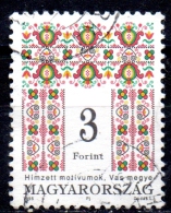 HUNGARY 1994 Traditional Patterns -  3fo. - Multicoloured   FU - Usati