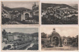 4 X AK Karlsbad Karlovy Vary Lot Sammlung Tschechien Sudeten Sudetenland Böhmen Egerland Cesky Ceska Tcheque Tschequie - Collections & Lots