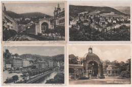 4 X AK Karlsbad Karlovy Vary Lot Sammlung Tschechien Sudeten Sudetenland Böhmen Egerland Cesky Ceska Tcheque Tschequie - Sammlungen & Sammellose