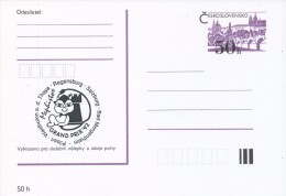 J0874 - Czechoslovakia / Postal Stationery (1992) International Chess Tournament Mephisto GRAND PRIX '92 (black) - Ansichtskarten