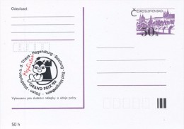 J0874-77 - Czechoslovakia / Postal Stationery (1992) International Chess Tournament Mephisto GRAND PRIX '92 (4 Pcs.) - Cartes Postales