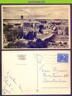 Ncg008 WIJK AAN ZEE PANORAMA KERK CHURCH CITY VIEW 1951 NEDERLAND POSTCARD - Wijk Aan Zee