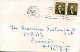 CANADA. N°232 De 1950 Sur Enveloppe Ayant Circulé. George VI. - Briefe U. Dokumente