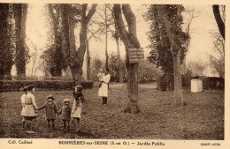 BONNIERES-SUR-SEINE  JARDIN PUBLIC  DEPT 78 YVELINES - Bonnieres Sur Seine