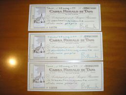 MINIASSEGNI SERIE Cassa Rurale Taio FDS( FORMATO LUNGO) - [10] Cheques Y Mini-cheques