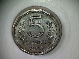 Argentine 5 Pesos 1968 - Argentina