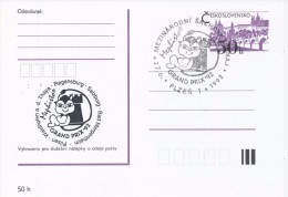 J0878 - Czechoslovakia / Postal Stationery (1992) Plzen 1: Internat. Chess Tournament Mephisto GRAND PRIX '92 (black) - Ansichtskarten