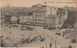 CPA AK Bruxelles Brüssel Place Rogier Boulevard Botanique Strassenbahn Tram Tramway Grand Hotel Phare  Belgien Belgique - Vervoer (openbaar)