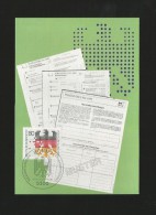 BRD 1987 Mi.Nr. 1309 , Volkszählung - Maximum Card -  Erstausgabe Bonn 15.01.1987 - 1981-2000