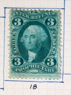 USA 1862 Revenue Stamps (Fiscal) - R18 - Fiscal