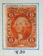 USA 1862 Revenue Stamps (Fiscal) - R30 - Fiscale Zegels