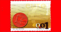 PORTOGALLO - Usato - 2002 - Introduzione Delle Monete In Euro - Moneta Da 0.01 € - Used Stamps