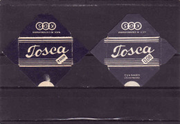 2 Razor Blade Wrappers-Rasierklinge Wrapper/Verpackungen -Enveloppeurs Lames De Rasoir-LAMETTA DA BARBA-copertura - Lames De Rasoir