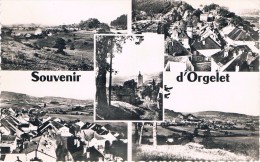 Souvenir D´ORGELET - Carte Multi-vues Petit Format - Circulé 1960, 2 Scans - Orgelet