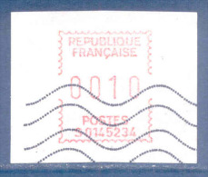 N°92A - ATM - Timbre De Distributeur FRAMA/SATAS 0010 De L'appareil S01 45234 D'Orléans Oblitéré - 1969 Montgeron – Wit Papier – Frama/Satas