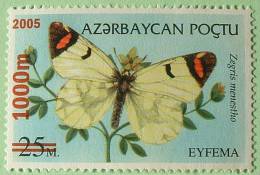 Azerbaijan 2005 Butterfly Overprinted MINT - Azerbaïdjan