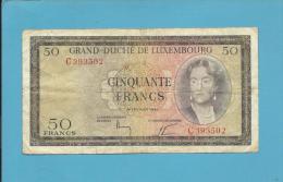 LUXEMBOURG - 50 Francs - 06.02.1961 - P 51 - Grand Duchess Charlotte - 2 Scans - Luxembourg
