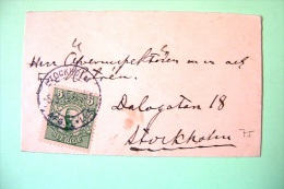 Sweden 1915 Cover To Sweden - King Gustaf V - Cartas & Documentos