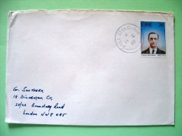 Ireland 1982 Cover To England - Eamon De Valera President By Robert Ballagh - Cartas & Documentos