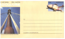 (070) Australia Aerogramme FDC - X 4 Aerogramme - 53 Nomad Aircraft (4 Different) - Aérogrammes