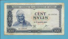 GUINEA - 100  SYLIS - 1980 - P 26 - 2 Scans - Guinea