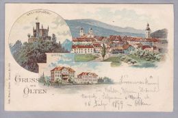 AK SO OLTEN 1899-07-16 Litho Gebr. Künzli #1111 - Olten