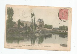 Cp , 36 , CHATEAUROUX , La Préfecture Et Le Pont Neuf , Voyagée 1905 - Chateauroux