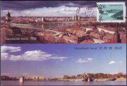 YUGOSLAVIA - JUGOSLAVIA - MAXI CARD - NATO TERRORIST. BOMBING BRIDGES In NOVI SAD - 2000 - NATO