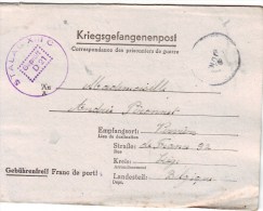 Brief  KRIEGSGEFANGENEN  "9 JUN 44" "STALAG XIII C / GEPRÜFT / D 21"+ "Kdo. 4408" (=HAMMELBURG) Naar VERVIERS - Guerra '40-'45 (Storia Postale)