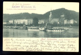 Bad Schandau, Sachs. Schweiz. An Bord Des Dampfers Kaiser Wilhelm II, Der Sachs.-Bohm. Dampfschifffahrts-Gesellschaft - Bad Schandau