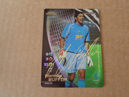 GIANLUIGI BUFFON - CARDS FOOTBALL CHAMPIONS 2004-05 WIZARDS - SIGNED - LEGGI - Authographs