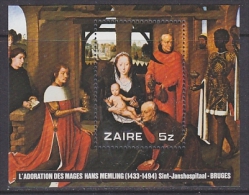 Zaire 1979 Christmas / Painting Hans Memling M/s ** Mnh (21615) - Unused Stamps