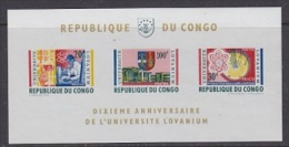 Congo 1964  University Lovanium M/s ** Mnh (21629) - Neufs