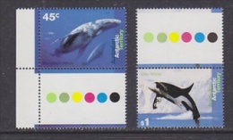 AAT 1995 Whales 2v 45c + 1.00$ (with Traffic Lights In Margin)  ** Mnh (21630C) - Unused Stamps