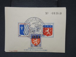 FRANCE- Bloc Souvenir De L Exposition De Lyon En 1943  Oblitere De L Exposition  A Voir Tirage 20000ex   P4464 - Briefmarkenmessen