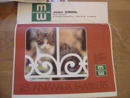 1977 Calendrier MUTUELLES DU MANS Les Animaux Familiers Chat Chien ... - Big : 1961-70