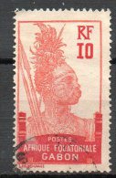 GABON Guerrier 1910  N° 37 - Used Stamps