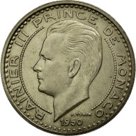 Monnaie, Monaco, Rainier III, 100 Francs, Cent, 1950, TTB+, Copper-nickel - 1949-1956 Alte Francs