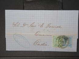 ESPAGNE - Lettre 1874 Avec Timbre - Impôts De Guerre - Détaillons Collection - A Voir - Lot N° 6164 - Cartas & Documentos