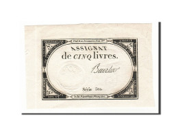 Billet, France, 5 Livres, 1793, Beurlier, SPL, KM:A76, Lafaurie:171 - Assignats