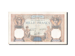 Billet, France, 1000 Francs, 1 000 F 1927-1940 ''Cérès Et Mercure'', 1938 - 1 000 F 1927-1940 ''Cérès Et Mercure''